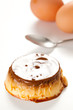 homemade egg flan with caramel