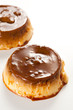 homemade egg flan with caramel