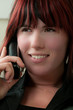Young woman on the phone Young woman on the phone
