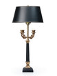 Antique Lamp with Black Shade Antique Lamp with Black Shade