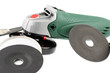meuleuse rotative, fond blanc