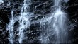 Waterfall Huk Zhenetsky in the Carpathians Mountains
