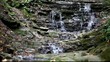 Running water in the Carpathians Mountains