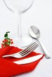 Arrangement for a romantic dinner Arrangement for a romantic dinner