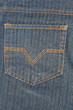 Pocket in denim material