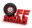 Photo : Off-road racing symbol