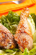 caramelized chicken thighs with sesame