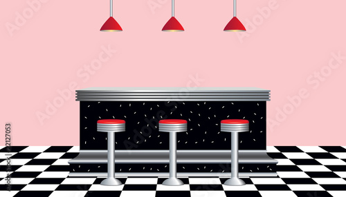 Vector: Retro Diner 1950's Retro Diner 1950's