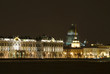 The building of the Admiralty and St. Isaac's Cathedral at night