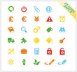 Photo en ligne au meilleur prix Colorful set of 29 sticker icons - part 2