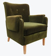 Photo : old fashioned armchair isolated on white with clipping path