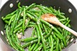 Shallots and green beans