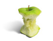 Pomme verte croquée Pomme verte croquée