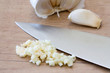Gehackter Knoblauch Gehackter Knoblauch