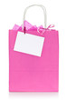 Pochette cadeau rose avec carte de voeux Pochette cadeau rose avec carte de voeux