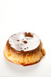 homemade egg flan with caramel