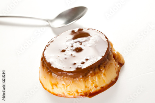Photo: homemade egg flan with caramel homemade egg flan with caramel