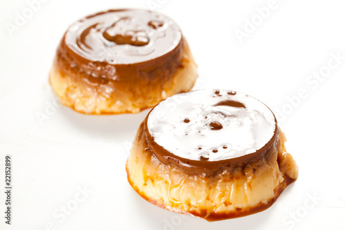 Photo: homemade egg flan with caramel homemade egg flan with caramel