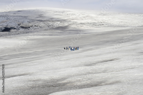 Photo: People on glacier People on glacier