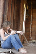 Young woman with drug addiction. Young woman with drug addiction.