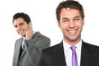 zwei männer dynamisches team business