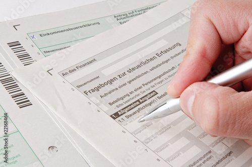 Foto: Fragebogen zur steuerlichen Erfassung und Steuererklärung Fragebogen zur steuerlichen Erfassung und Steuererklärung