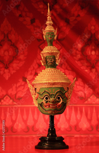 Photo: Khone's mask, Ramayana Khone's mask, Ramayana