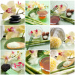 collection of spa concept and aromatherapy