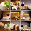 collection of italian cheese and wine collection of italian cheese and wine