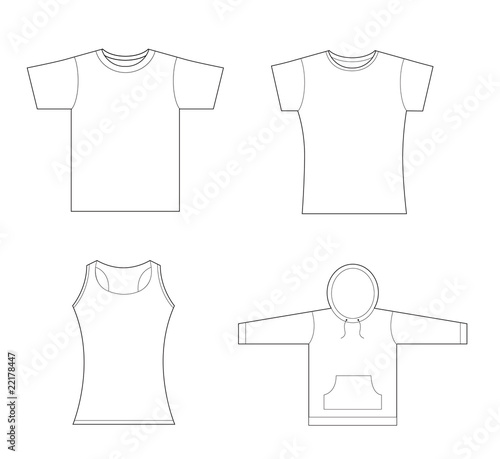 sweatshirt vector template. T-shirt, sweatshirt template