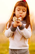 Child Blowing Dandelions