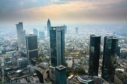 Foto: View from the Maintower in Frankfurt View from the Maintower in Frankfurt