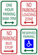 no parking signs