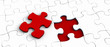 Red puzzle piece