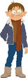 The boy in a jacket