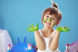 Painting kid girl