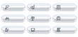 Vacation web icons, white buttons with copyspace Vacation web icons, white buttons with copyspace