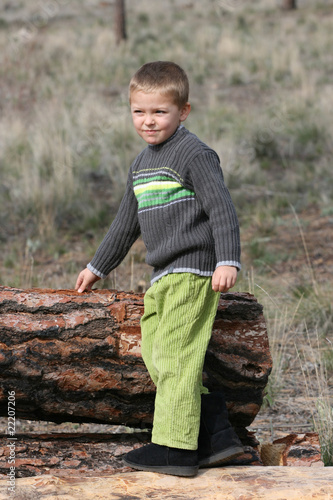 Photo: Boy in Woods Boy in Woods