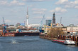Hamburg, Michel, Fernsehturm, Hafen Hamburg, Michel, Fernsehturm, Hafen