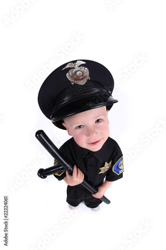 Foto: Adorable Image of a Child Police Officer Adorable Image of a Child Police Officer
