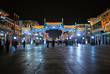 Beijing Qianmen old shopping street at night