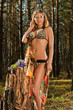 Foto: Sexy woman in forest Sexy woman in forest