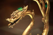 Chinese dragon bronze statue