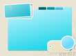 papiers bleus