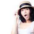 Photo: Beautiful Asian girl shocked and surprised Beautiful Asian girl shocked and surprised