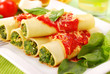 cannelloni with spinach cannelloni with spinach