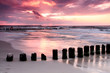 Calmness.Beautiful sunset at Baltic sea.