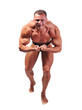 Bodybuilder strong as a rock