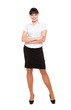full-length portrait of pretty businesswoman full-length portrait of pretty businesswoman