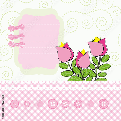 flowers cartoon background. Background with cartoon